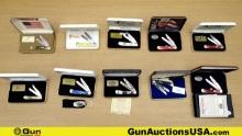 Case Knives. Like New in Box. Lot of 10; Pocket Knives in Cases.. (67704) (GSCO58)