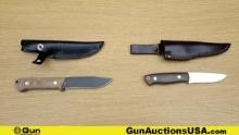 Buck & Enzo Knives. Excellent. Lot of 2; 1- Tactical Buck Knife, Greyed-Ou Bladet, & Non-Slip Micard