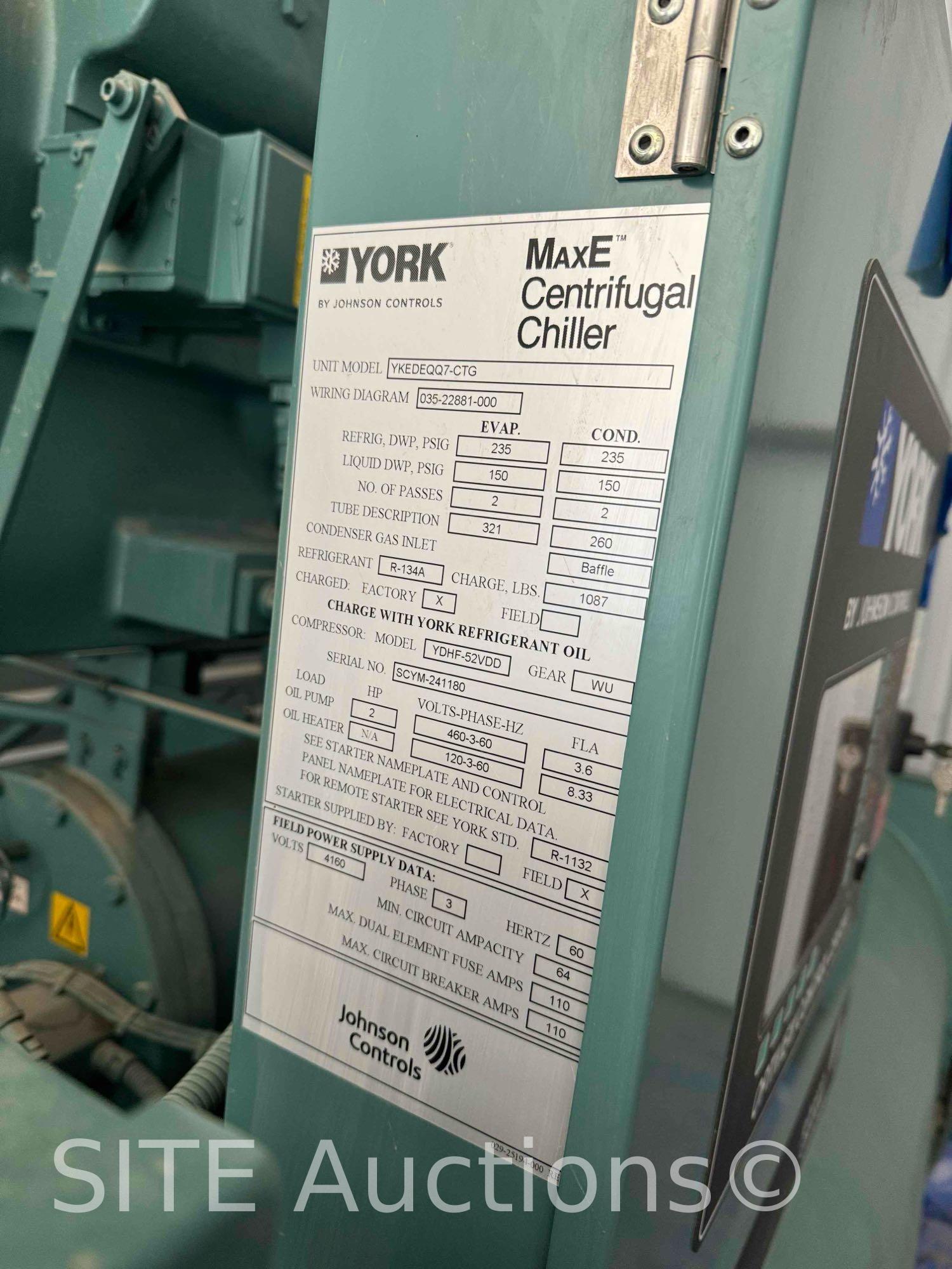 UNUSED 2012 York by Johnson Controls MaxE Centrifugal Chiller