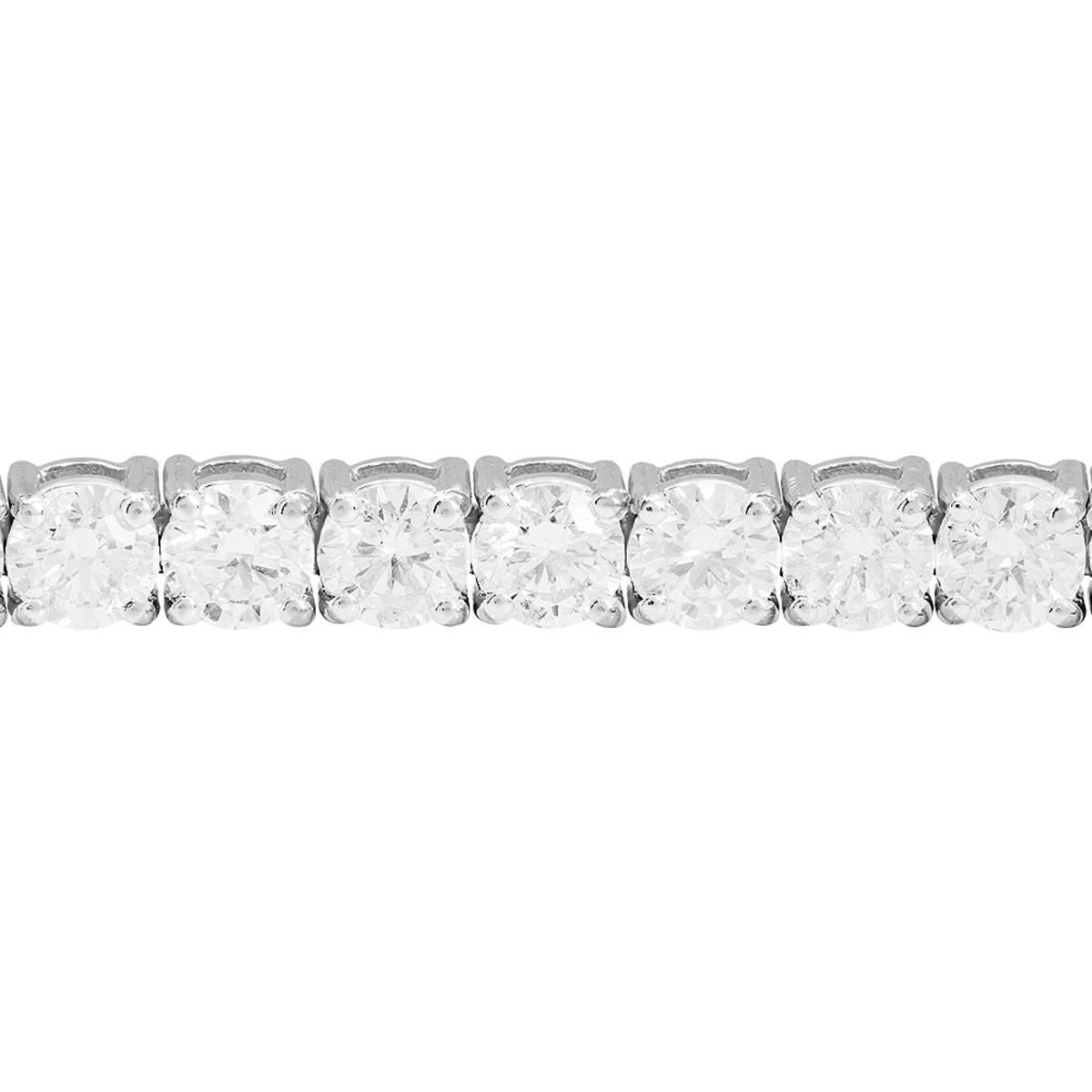 18k White Gold 8.18ct Diamond Tennis Bracelet