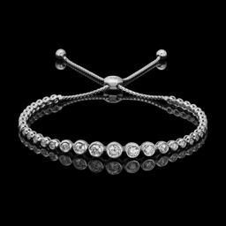 14k White Gold 2.11ct Diamond Bracelet