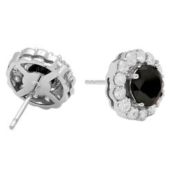 14k White Gold 2.82ct & 1,76ct Diamond Earrings