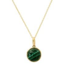 14K Yellow Gold Setting with 5.2ct Mala GemStone LALI Designor Pendant