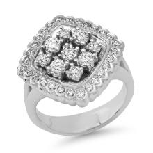 Platinum Setting with 1.17ct Diamond Ladies Ring