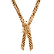 18K Yellow Gold Setting with 0.36ct Diamond Necklace