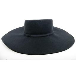 Universal Thread Goods Co. Women S Wide Brim Felt Boater Hat - Gray (Charcoal), Retail $30.00