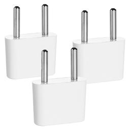 Travel Smart by Conair Continental Adapter Plug Set - 3pk, Black and White, Retail $12.00 ea.