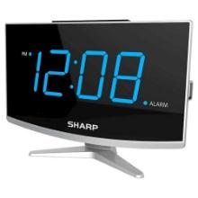 Digital Alarm Clock with Jumbo Display, 5-5/8"H X 3/8"W X 2-1/4"D, Black, Retail $35.00