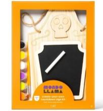 Halloween Wood Countdown Sign Kit - Mondo Llama, Retail $20.00