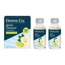 Grove Co. Glass Cleaner Concentrate, Streak-Free - Citron & White Rose - 2pk, Retail $7.99