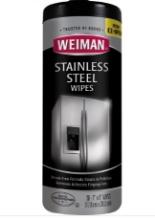 Weiman Fresh Clean Scent Stainless Steel Cleaner 30 Pk Wipes
