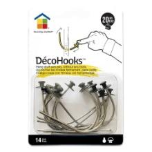 Under the Roof Decorating 20lb Deco Hooks, Clear