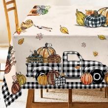 Pinata Fall Tablecloth, Square, (Square 60 * 84 inches, Orange), Retail $16.00