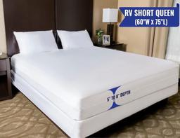 RV Short Queen Mattress Protector 60" W x 75?L - Low Profile Fits 5" to 8" Thick , $52.00 MSRP