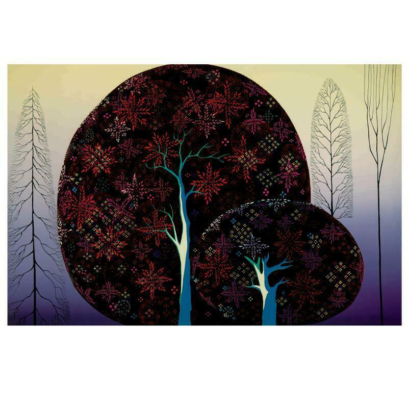 A Tree Poem by Eyvind Earle (1916-2000)