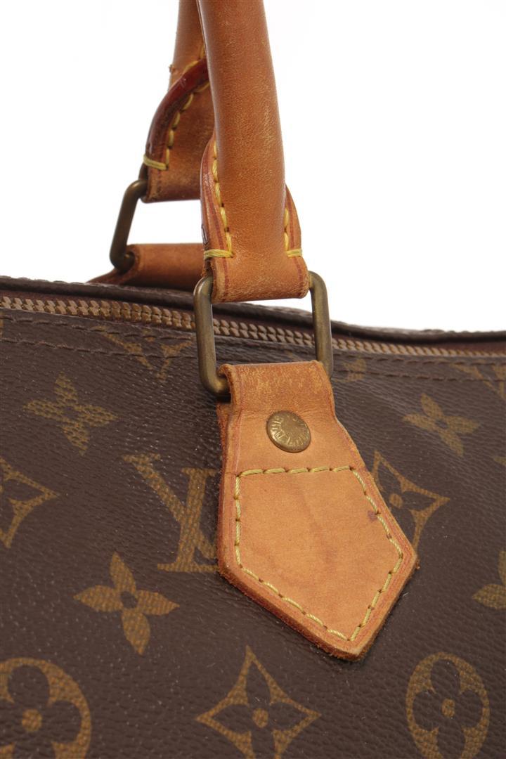 Louis Vuitton Brown Monogram Speedy 35 Bandouliere