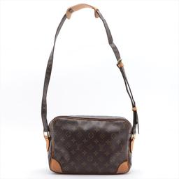 Louis Vuitton Brown Monogram Canvas Leather Nil Crossbody Bag