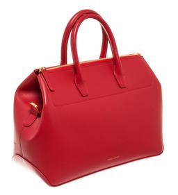 Mansur Gavriel Red Leather Travel Handbag