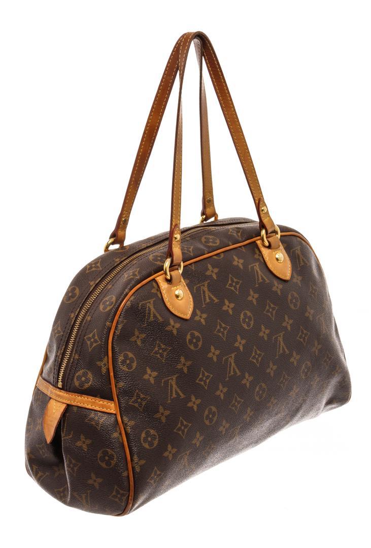 Louis Vuitton Brown Monogram Canvas Leather Montorgueil GM Shoulder Bag