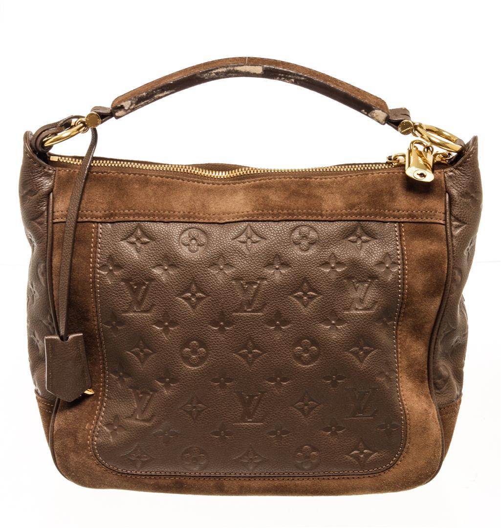 Louis Vuitton Monogram Brown Calfskin Audacieuse Handbag