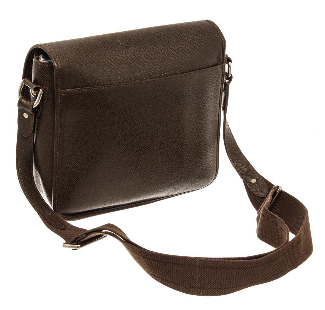 Louis Vuitton Brown Taiga Leather Andrei Shoulder Bag