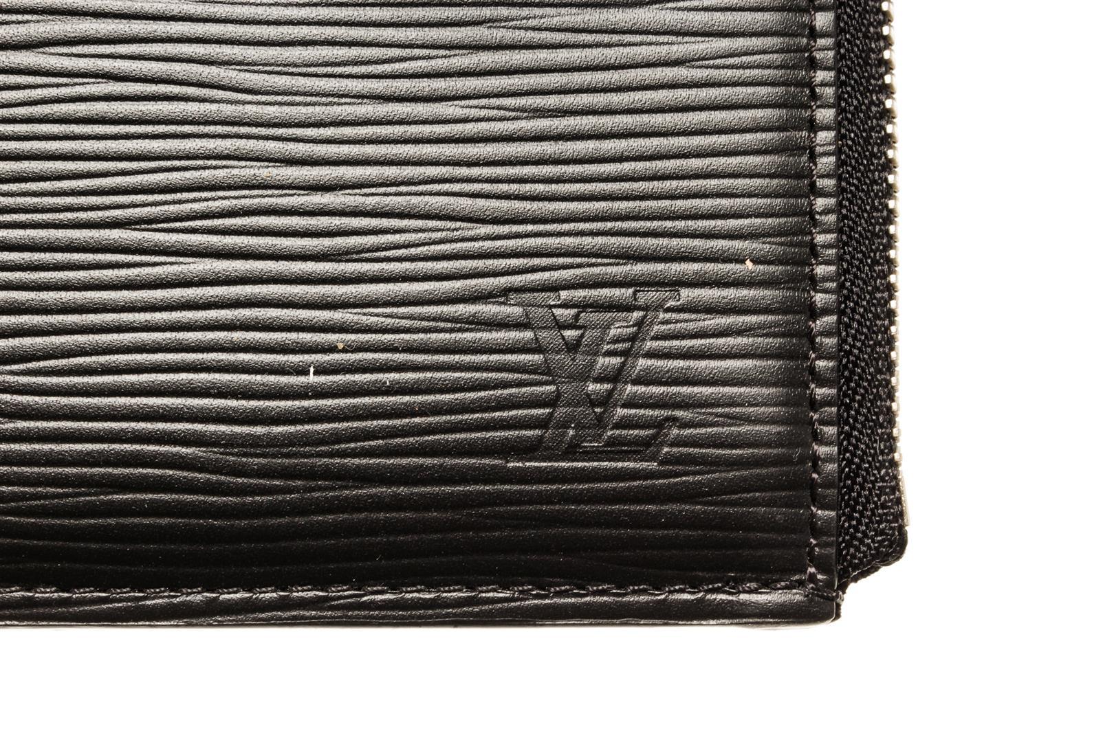 Louis Vuitton Black Epi Leather Pochette Jour PM Clutch Bag