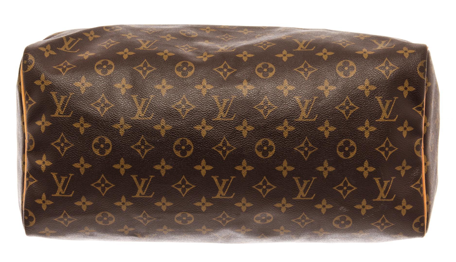 Louis Vuitton Brown Monogram Canvas Speedy 40 Satchel Bag