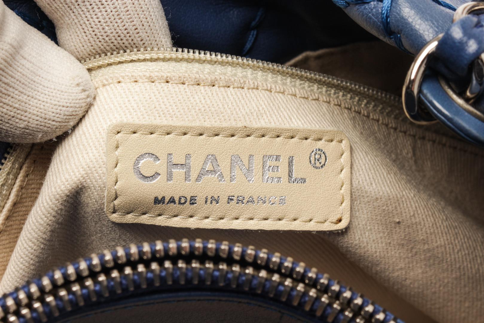 Chanel Navy Blue Quilted Leather Boy Camera Shoulder Bag