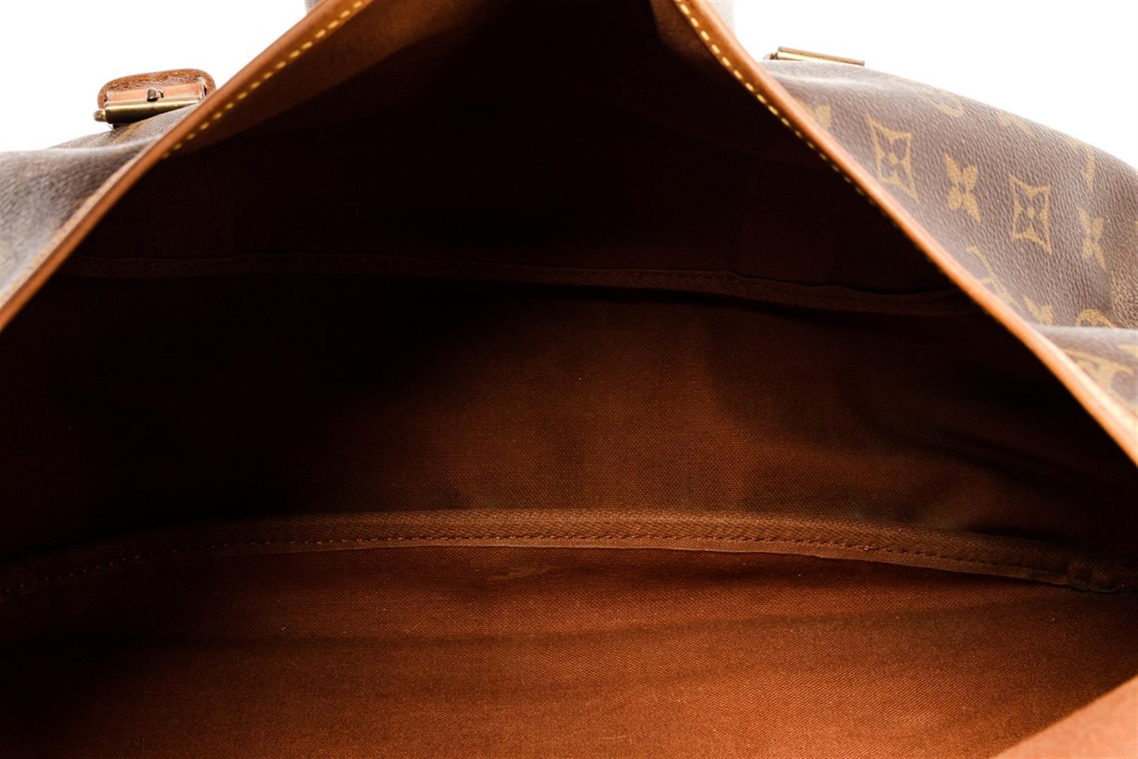 Louis Vuitton Brown Monogram Leather Saumur 43cm Shoulder Bag
