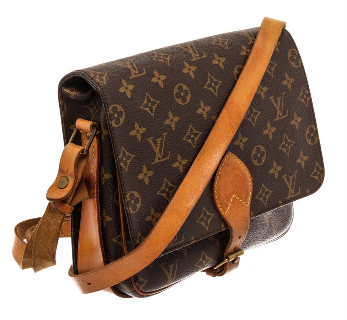 Louis Vuitton Brown Monogram Cartouchiere GM Messenger Bag