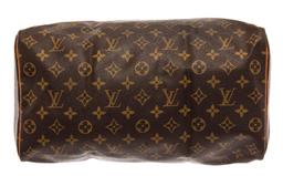 Louis Vuitton Brown Monogram Canvas Speedy 35 Satchel Bag