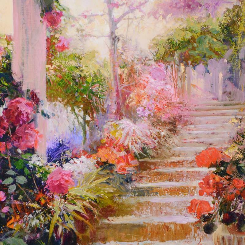 Rose Garden Steps by Pino (1939-2010)