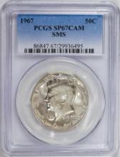 1967-SMS Kennedy Half Dollar Coin PCGS SP67CAM