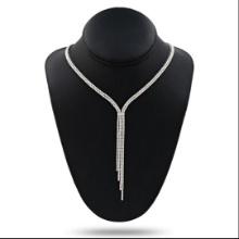 7.33 ctw Diamond 18K White Gold Necklace