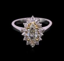 1.49 ctw Diamond Ring - 14KT White Gold