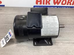 New Unused TEFC AC Induction Electric Motor, 1 Hp 230 Volt 1 Phase, 3450 rpm