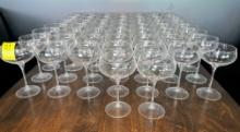 QTY. 58 - VINTAGE COUPE GLASSES
