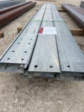 12 - 8"X 2 1/2" X 20' Galvanized Purlins 12 TIMES THE MONEY MUST TAKE ALL