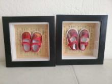 FRAMED CHINESE SILK SHOES