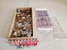 FOREIGN COINS AND ORGANIZERS