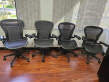 4 HERMAN MILLER OFFICE CHAIRS