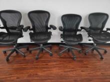 4 HERMAN MILLER OFFICE CHAIRS