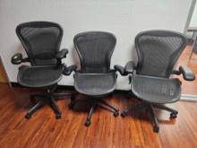 3 HERMAN MILLER OFFICE CHAIRS