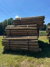 Bundle of Wooden Posts