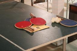 Vintage Ping Pong Table & Accessories