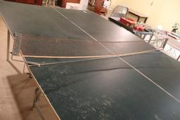 Vintage Ping Pong Table & Accessories