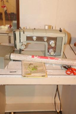 Sears Kenmore Sewing Machine with Contents