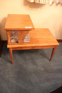 Solid Wood 1-Drawer Coffee Table