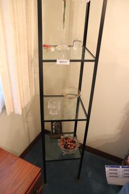 Metal Stand & Contents