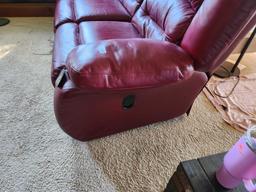 Klaussner Leather Reclining Sofa
